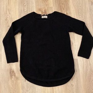 Propaganda medium black cotton knit sweater